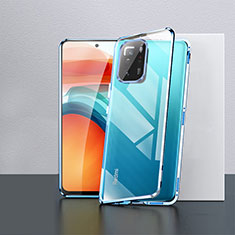 Funda Bumper Lujo Marco de Aluminio Espejo 360 Grados Carcasa P02 para Xiaomi Poco X3 GT 5G Azul