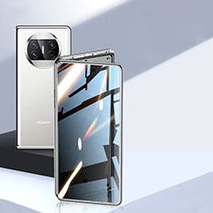 Funda Bumper Lujo Marco de Aluminio Espejo 360 Grados Carcasa P05 para Huawei Mate X5 Plata