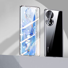 Funda Bumper Lujo Marco de Aluminio Espejo 360 Grados Carcasa para Huawei Honor 80 5G Negro