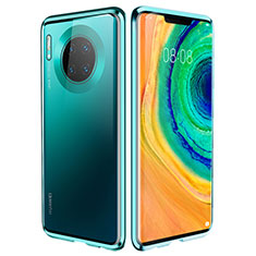 Funda Bumper Lujo Marco de Aluminio Espejo 360 Grados Carcasa para Huawei Mate 30E Pro 5G Verde