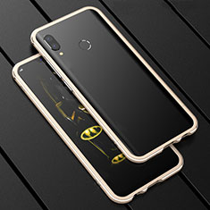 Funda Bumper Lujo Marco de Aluminio Espejo 360 Grados Carcasa para Huawei Nova 3i Oro