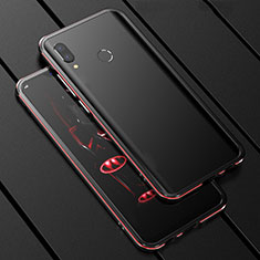 Funda Bumper Lujo Marco de Aluminio Espejo 360 Grados Carcasa para Huawei Nova 3i Rojo y Negro