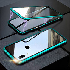 Funda Bumper Lujo Marco de Aluminio Espejo 360 Grados Carcasa para Huawei P Smart Z Verde