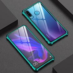 Funda Bumper Lujo Marco de Aluminio Espejo 360 Grados Carcasa para Huawei P30 Lite Verde