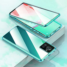 Funda Bumper Lujo Marco de Aluminio Espejo 360 Grados Carcasa para OnePlus Ace 5G Verde