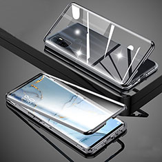Funda Bumper Lujo Marco de Aluminio Espejo 360 Grados Carcasa para Oppo A11s Negro