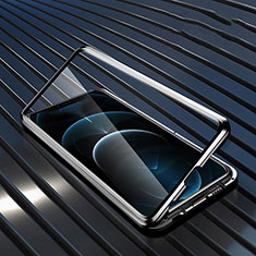 Funda Bumper Lujo Marco de Aluminio Espejo 360 Grados Carcasa para Realme 9 5G Negro