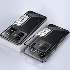Funda Bumper Lujo Marco de Aluminio Espejo 360 Grados Carcasa para Realme GT Neo5 240W 5G Negro