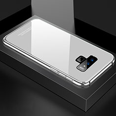 Funda Bumper Lujo Marco de Aluminio Espejo 360 Grados Carcasa para Samsung Galaxy Note 9 Blanco