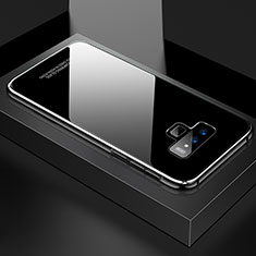 Funda Bumper Lujo Marco de Aluminio Espejo 360 Grados Carcasa para Samsung Galaxy Note 9 Plata