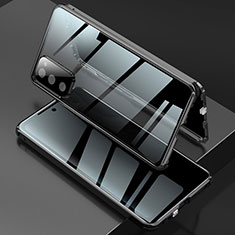 Funda Bumper Lujo Marco de Aluminio Espejo 360 Grados Carcasa para Samsung Galaxy S20 FE (2022) 5G Negro