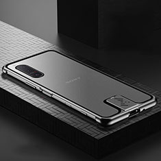 Funda Bumper Lujo Marco de Aluminio Espejo 360 Grados Carcasa para Sony Xperia 5 II Negro