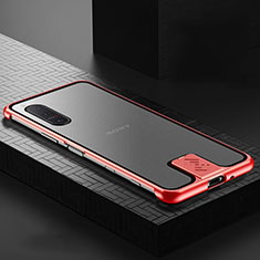 Funda Bumper Lujo Marco de Aluminio Espejo 360 Grados Carcasa para Sony Xperia 5 II Rojo