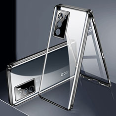 Funda Bumper Lujo Marco de Aluminio Espejo 360 Grados Carcasa para Vivo iQOO 9 SE 5G Negro
