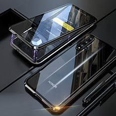 Funda Bumper Lujo Marco de Aluminio Espejo 360 Grados Carcasa T01 para Huawei Honor 20S Negro