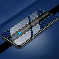 Funda Bumper Lujo Marco de Aluminio Espejo 360 Grados Carcasa T01 para Oppo RX17 Pro Azul