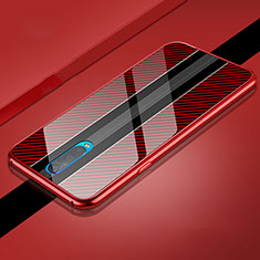 Funda Bumper Lujo Marco de Aluminio Espejo 360 Grados Carcasa T01 para Oppo RX17 Pro Rojo