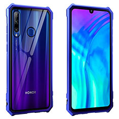 Funda Bumper Lujo Marco de Aluminio Espejo 360 Grados Carcasa T02 para Huawei Honor 20E Azul