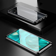 Funda Bumper Lujo Marco de Aluminio Espejo 360 Grados Carcasa T02 para Huawei Nova 6 SE Negro