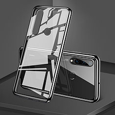 Funda Bumper Lujo Marco de Aluminio Espejo 360 Grados Carcasa T02 para Huawei P30 Lite New Edition Negro