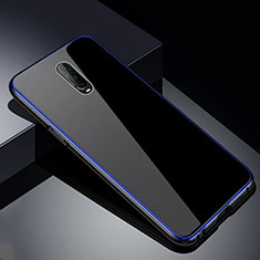 Funda Bumper Lujo Marco de Aluminio Espejo 360 Grados Carcasa T02 para Oppo R17 Pro Azul