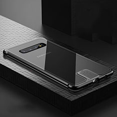 Funda Bumper Lujo Marco de Aluminio Espejo 360 Grados Carcasa T02 para Samsung Galaxy S10 5G Negro