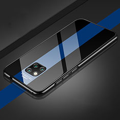 Funda Bumper Lujo Marco de Aluminio Espejo 360 Grados Carcasa T03 para Huawei Mate 20 Pro Azul