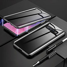 Funda Bumper Lujo Marco de Aluminio Espejo 360 Grados Carcasa T03 para Samsung Galaxy S10 Plus Negro