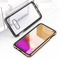 Funda Bumper Lujo Marco de Aluminio Espejo 360 Grados Carcasa T03 para Samsung Galaxy S10e Oro