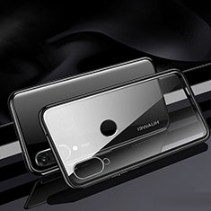 Funda Bumper Lujo Marco de Aluminio Espejo 360 Grados Carcasa T04 para Huawei Nova 4e Negro