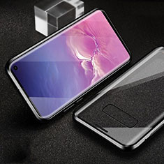 Funda Bumper Lujo Marco de Aluminio Espejo 360 Grados Carcasa T04 para Samsung Galaxy S10e Negro