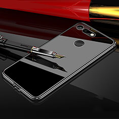 Funda Bumper Lujo Marco de Aluminio Espejo 360 Grados Carcasa T05 para Huawei Honor View 20 Negro