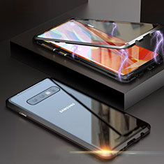 Funda Bumper Lujo Marco de Aluminio Espejo 360 Grados Carcasa T05 para Samsung Galaxy S10 5G Negro