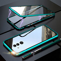 Funda Bumper Lujo Marco de Aluminio Espejo 360 Grados Carcasa T06 para Huawei Mate 20 Lite Verde