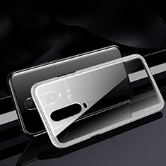 Funda Bumper Lujo Marco de Aluminio Espejo 360 Grados Carcasa T06 para Oppo RX17 Pro Blanco
