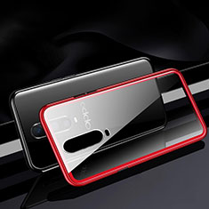 Funda Bumper Lujo Marco de Aluminio Espejo 360 Grados Carcasa T06 para Oppo RX17 Pro Rojo
