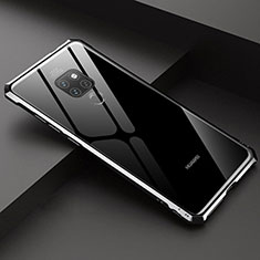 Funda Bumper Lujo Marco de Aluminio Espejo 360 Grados Carcasa T07 para Huawei Mate 20 Negro
