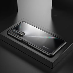 Funda Bumper Lujo Marco de Aluminio Espejo 360 Grados Carcasa T07 para Huawei Nova 6 Negro
