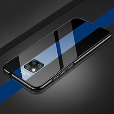 Funda Bumper Lujo Marco de Aluminio Espejo 360 Grados Carcasa T16 para Huawei Mate 20 Pro Azul