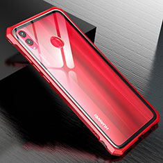 Funda Bumper Lujo Marco de Aluminio Espejo Carcasa M01 para Huawei Honor View 10 Lite Rojo