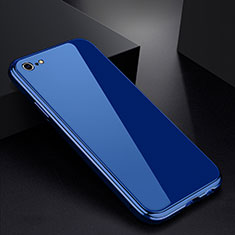 Funda Bumper Lujo Marco de Aluminio Espejo Carcasa para Apple iPhone 6 Azul
