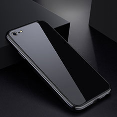 Funda Bumper Lujo Marco de Aluminio Espejo Carcasa para Apple iPhone 6 Negro