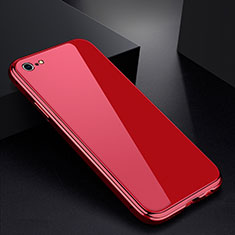 Funda Bumper Lujo Marco de Aluminio Espejo Carcasa para Apple iPhone 6 Plus Rojo
