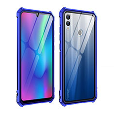 Funda Bumper Lujo Marco de Aluminio Espejo Carcasa para Huawei Honor 10 Lite Azul