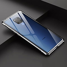 Funda Bumper Lujo Marco de Aluminio Espejo Carcasa para Huawei Mate 20 X 5G Negro