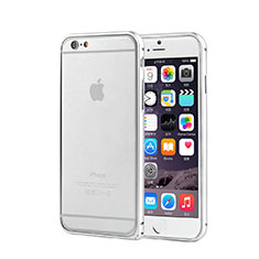 Funda Bumper Lujo Marco de Aluminio para Apple iPhone 6 Plus Plata
