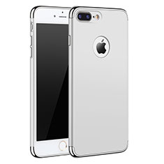 Funda Bumper Lujo Marco de Metal y Plastico F05 para Apple iPhone 8 Plus Blanco
