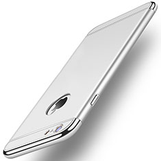 Funda Bumper Lujo Marco de Metal y Plastico M01 para Apple iPhone 6 Plus Plata