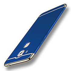 Funda Bumper Lujo Marco de Metal y Plastico M01 para Huawei G9 Plus Azul