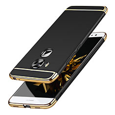 Funda Bumper Lujo Marco de Metal y Plastico M01 para Huawei G9 Plus Negro